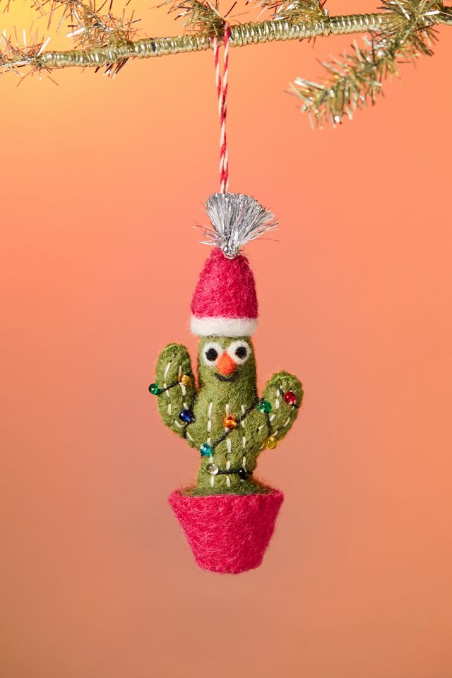 Cactus Felt Ornament Urban Outfitters
