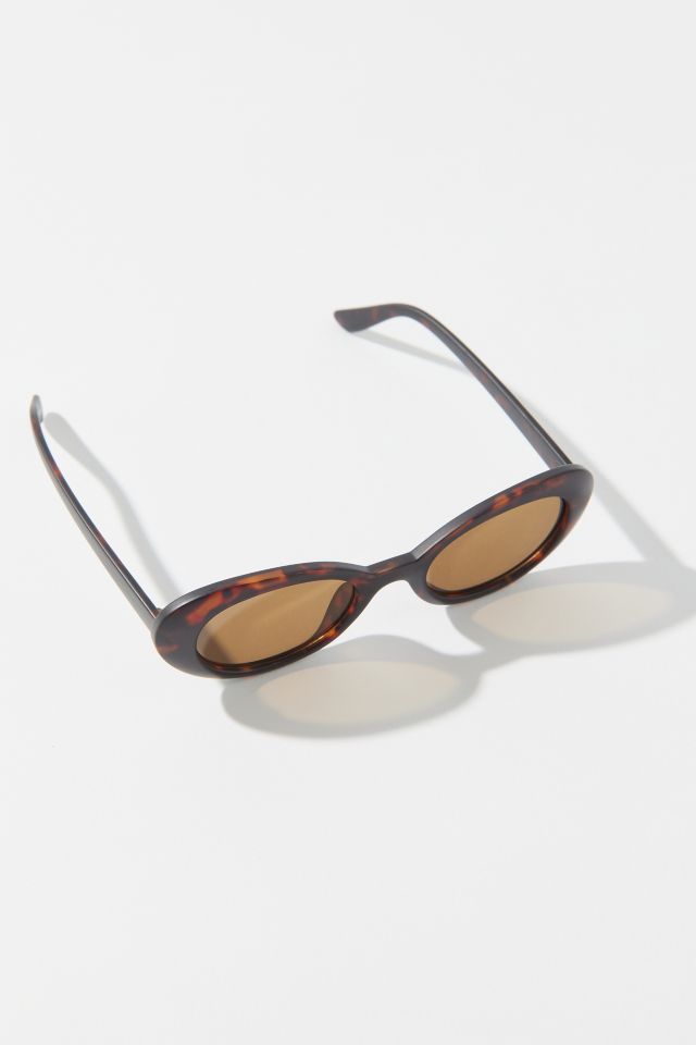 Cassie Angled Oval Sunglasses #2