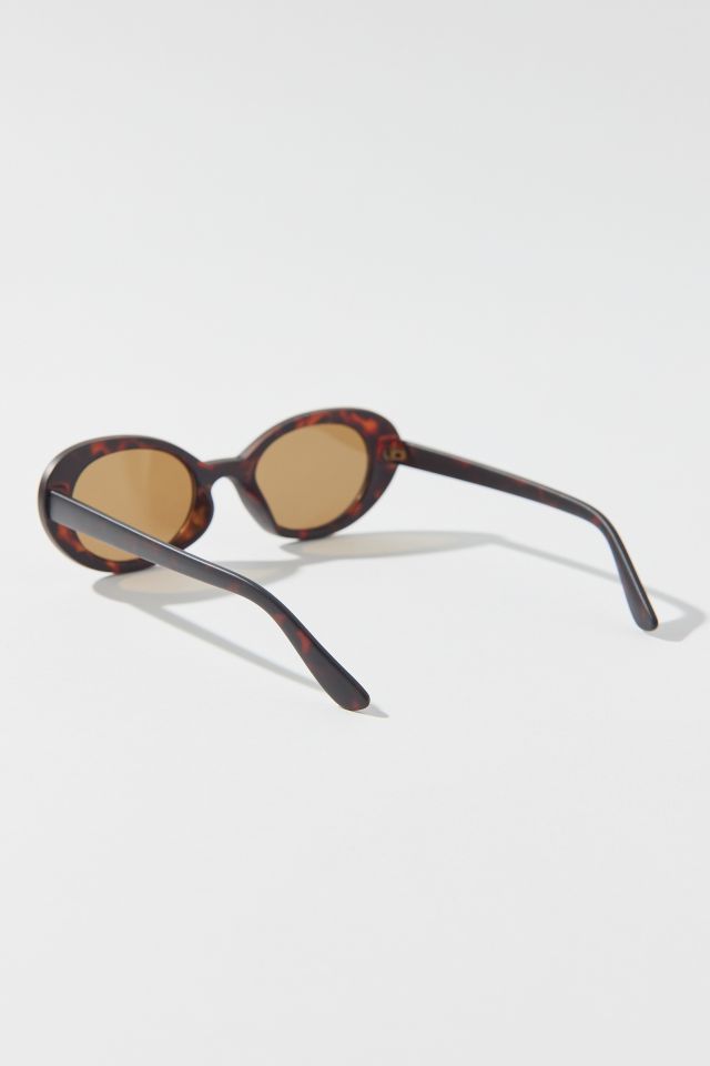 Cassie Angled Oval Sunglasses #3