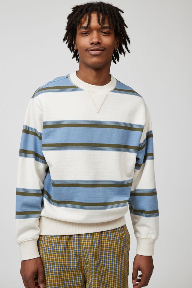 UO Striped Crew Neck Sweatshirt | Urban Outfitters Canada