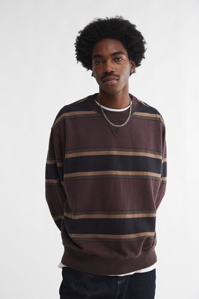 UO Striped Crew Neck Sweatshirt | Urban Outfitters