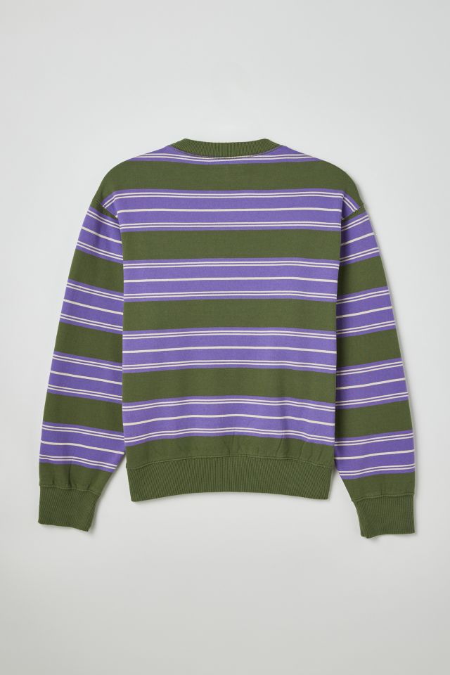 UO Skate Striped Crew Neck Sweatshirt