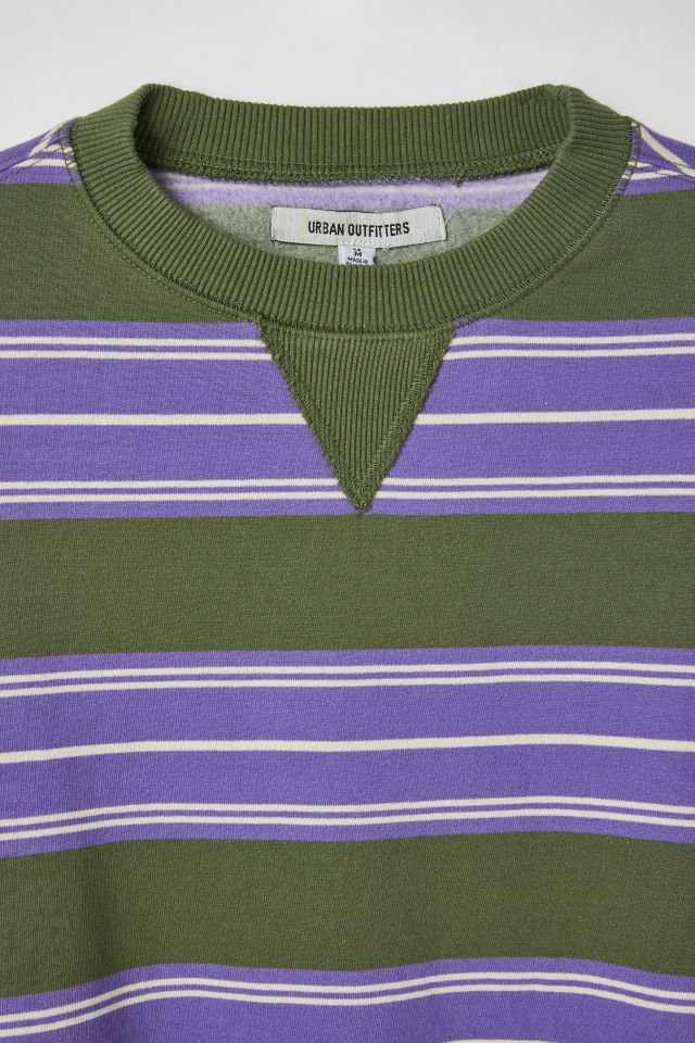 UO Skate Striped Crew Neck Sweatshirt