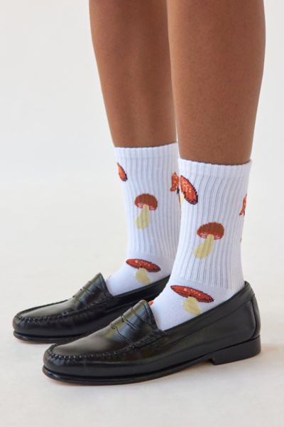 Kitschy Allover Icon Crew Sock Urban Outfitters 