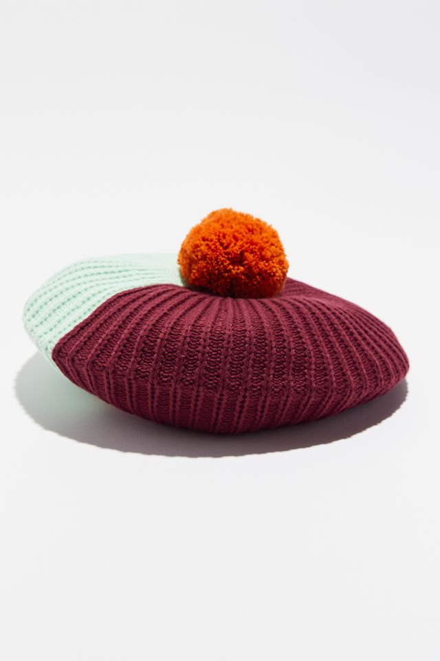 Verloop Polder Colorblock Beret | Urban Outfitters