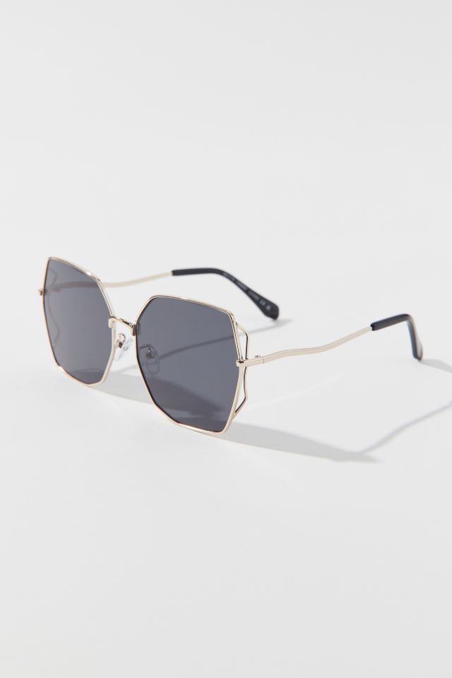 Eleanor Oversized Metal Sunglasses | Urban Outfitters