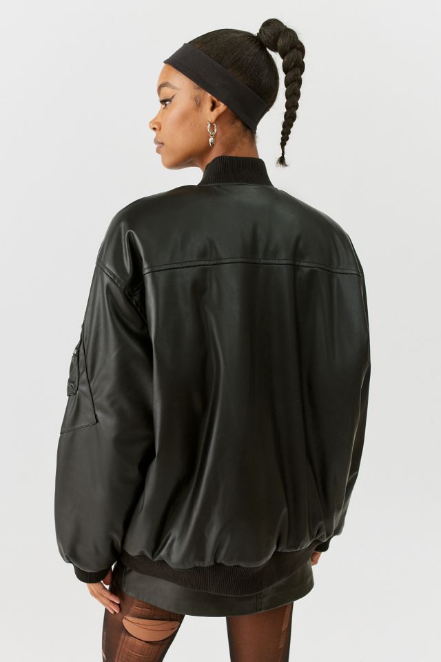 Urban outfitters leather on sale jacket