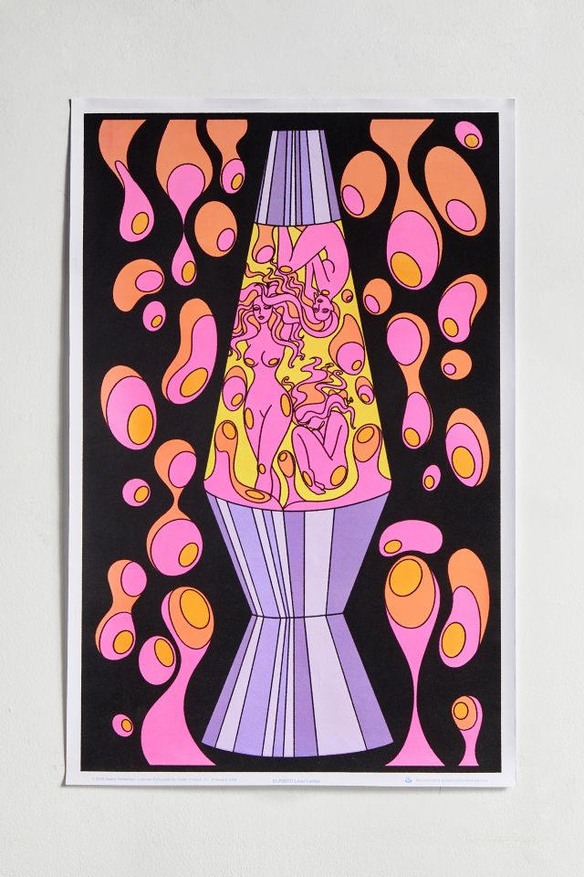 Affiche Blacklight Lampe Groovy #1