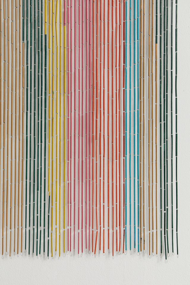 Rainbow Bamboo Beaded Curtain #3