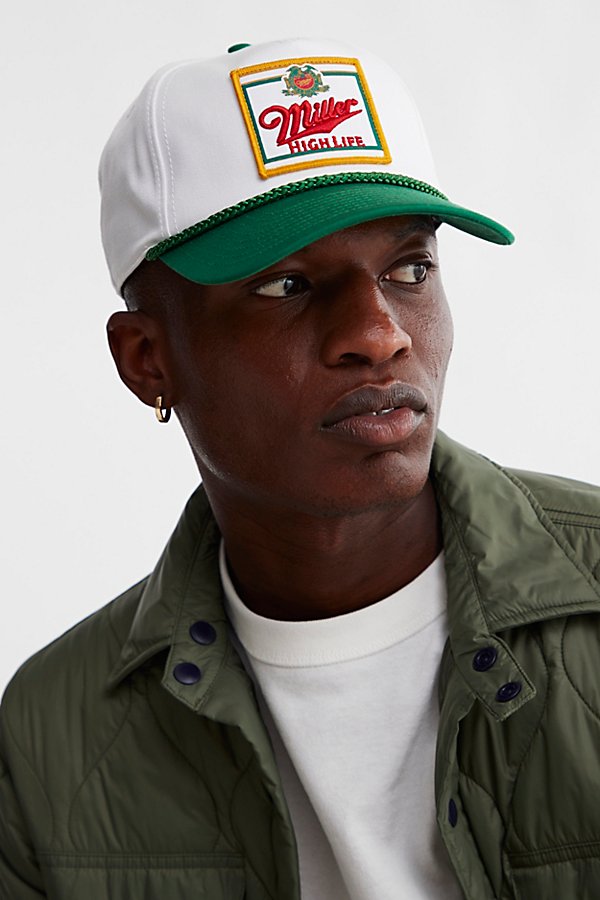 Urban Outfitters Miller High Life Old Style Hat In White, Men's At