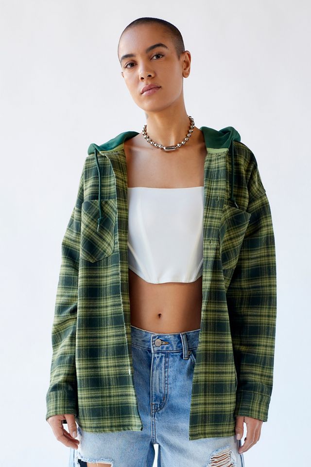 hooded flannel womens