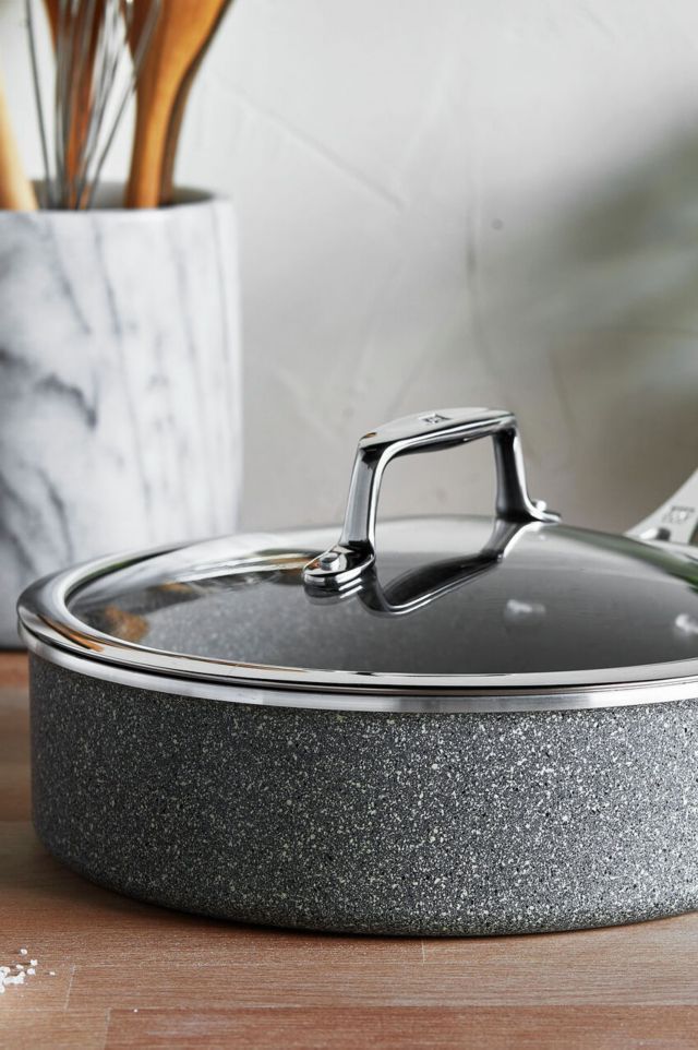 ZWILLING Vitale 3-qt Gray Aluminum Nonstick Saute Pan with Lid