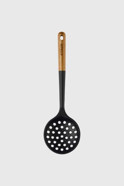 Staub Wood + Silicone Skimming Ladle In Black