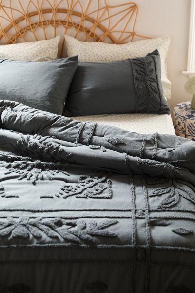 Shop Urban Outfitters Jackie Tufted Comforter In Nine Iron At