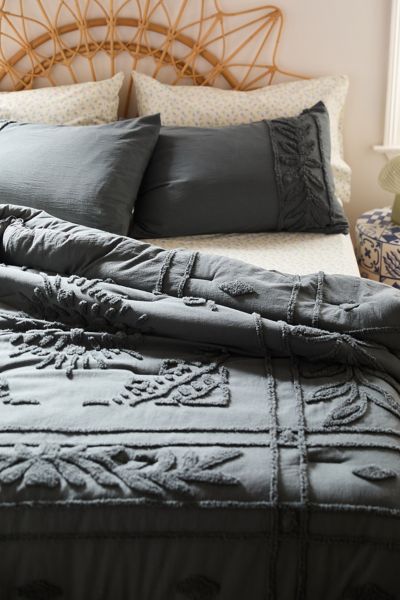 Urban Outfitters Jackie Tufted Comforter In Nine Iron At