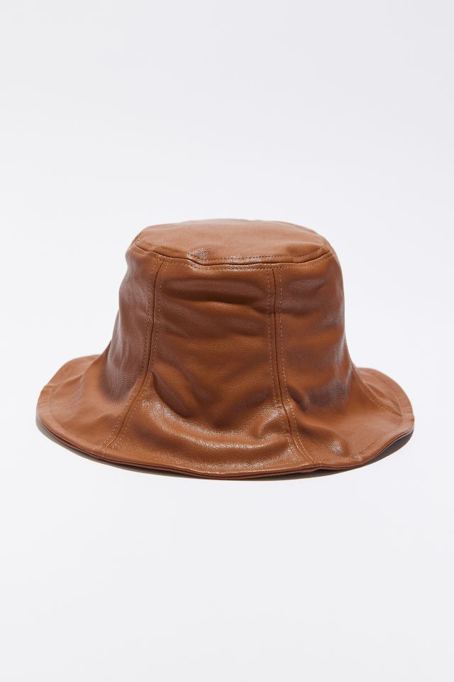 Wyeth Freddie Faux Leather Bucket Hat #1
