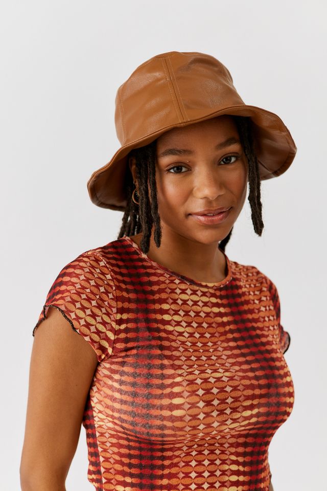 Wyeth Freddie Faux Leather Bucket Hat #2