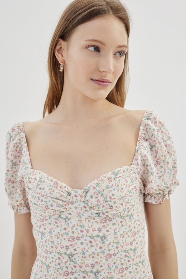 Robe Mini Floral Sweetheart Kiss The Sky #2