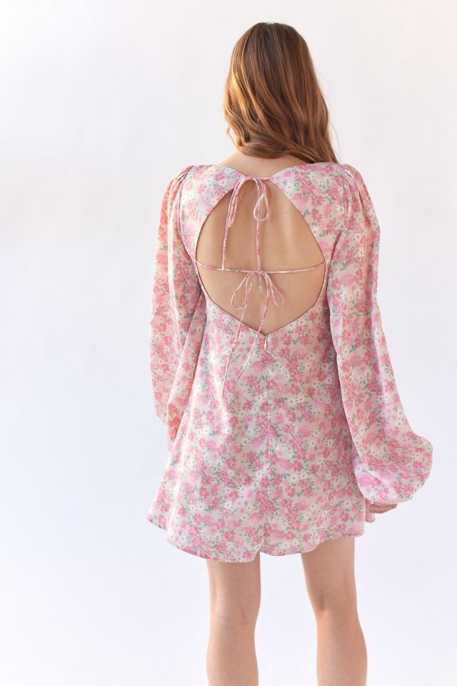 Robe Mini à Manches Longues Floral Kiss The Sky #2