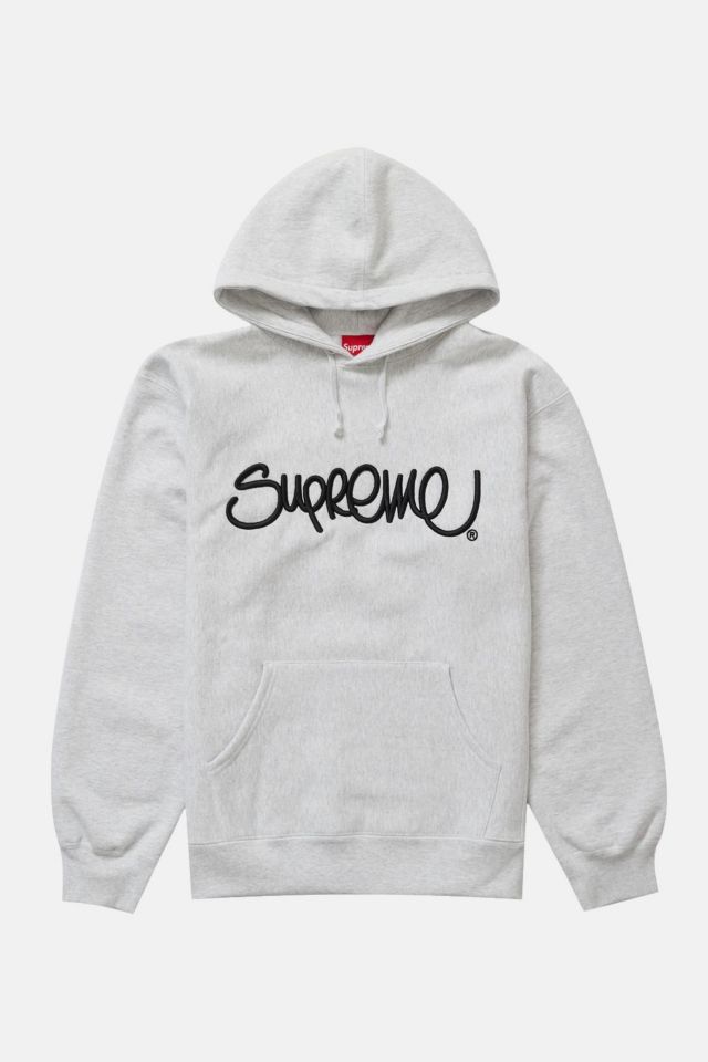 Supreme Raised Handstyle Hooded Sweatshirt