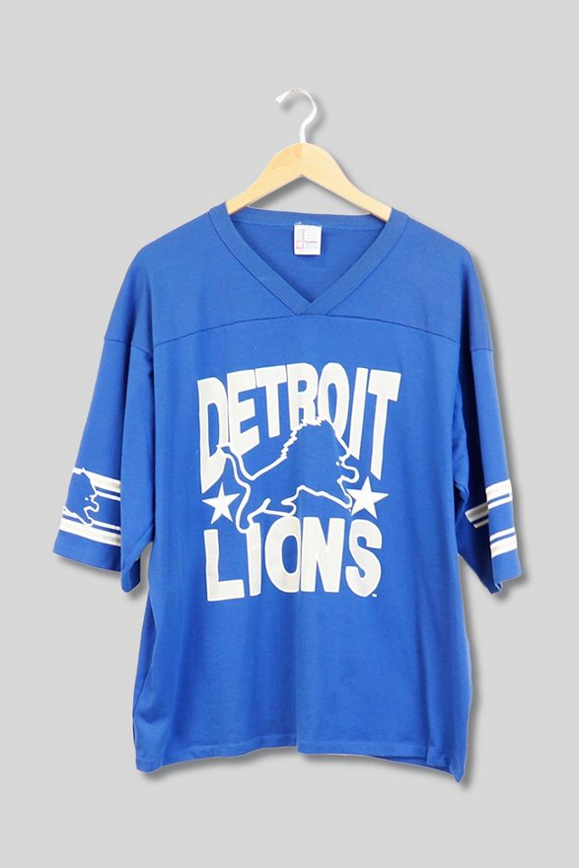 Vintage NFL Detroit Lions V Neck T Shirt Jersey