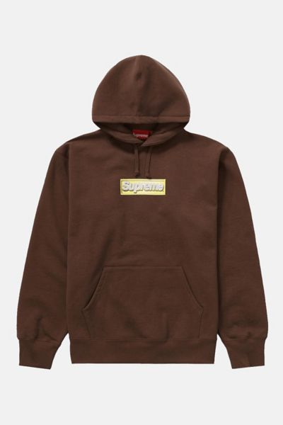 Supreme brown hot sale box logo