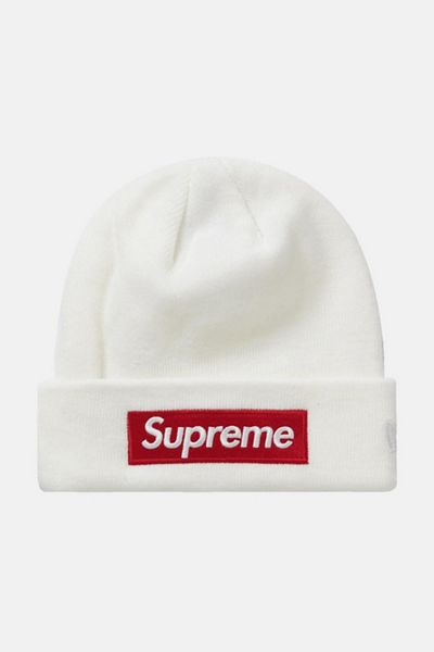 Supreme New Era Box Logo Beanie (FW22) | Urban Outfitters