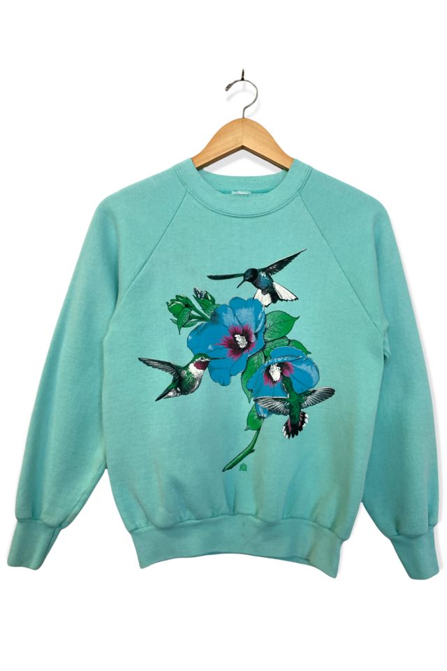 Humming Bird Sweatshirt Bird Sweatshirt Flower Sweatshirt 