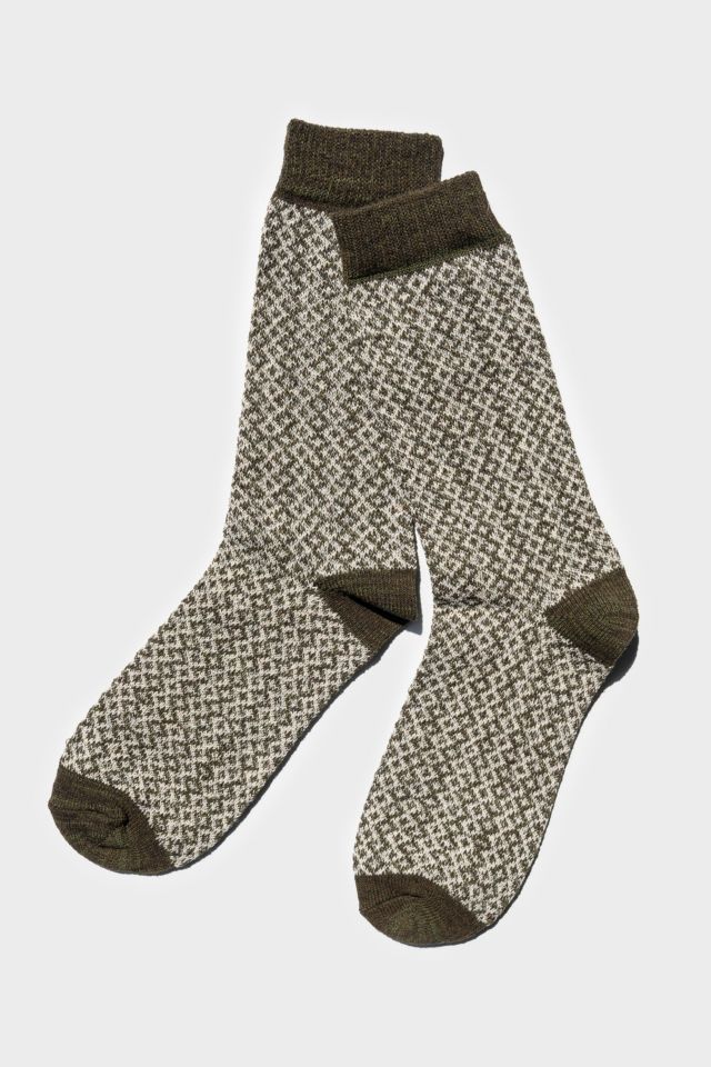 Paper Project Recycled Wool Mix Jacquard Socks | Urban Outfitters
