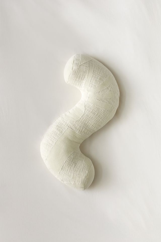 Squiggle Acid Wash Throw Pillow #1