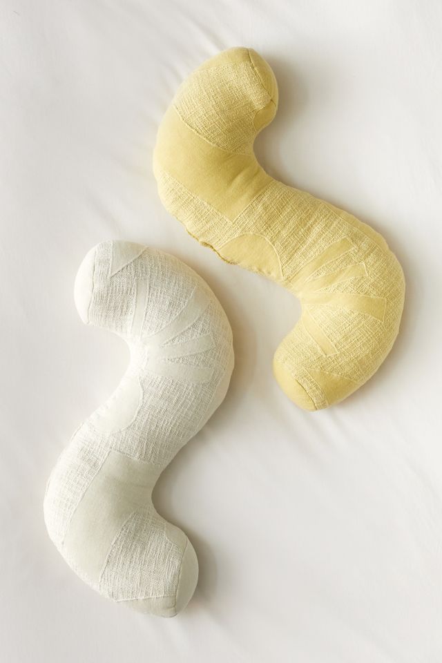 Squiggle Acid Wash Throw Pillow #3