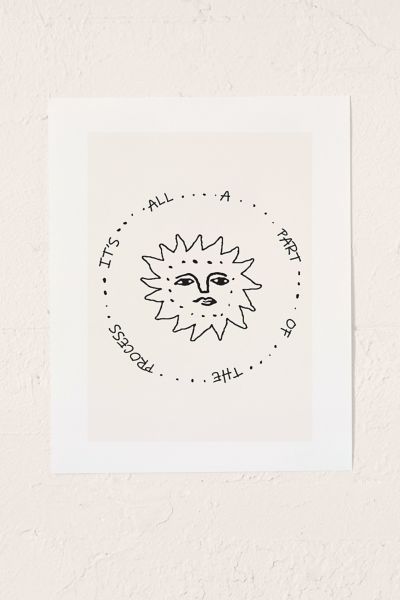 Shop Urban Outfitters Uo Home It's All Part Of The Process Art Print At