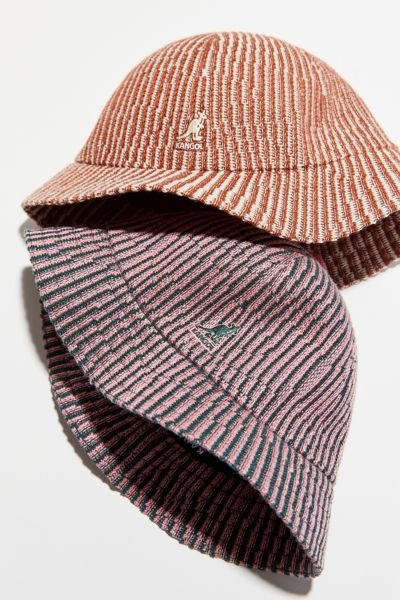 Kangol Contour Wave Bucket Hat In Pepto/pine