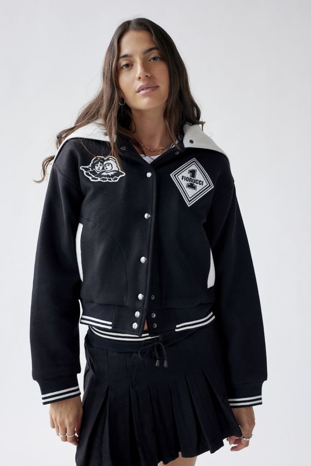 Fiorucci Marching Band Varsity Jacket in Black