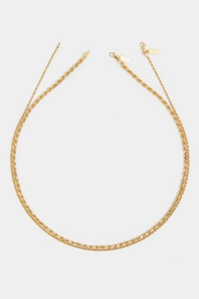 Deux Lions Jewelry Eternal Stack Chains Necklace In Gold, Men's At Urban Outfitters