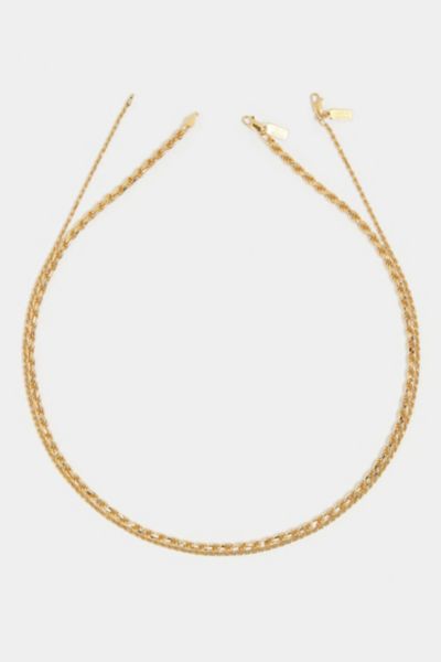 Deux Lions Jewelry Eternal Stack Chains Necklace In Gold, Men's At Urban Outfitters