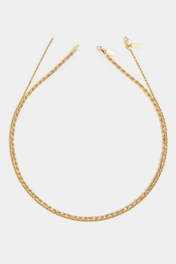 Deux Lions Jewelry Eternal Stack Chains Necklace In Gold, Men's At Urban Outfitters