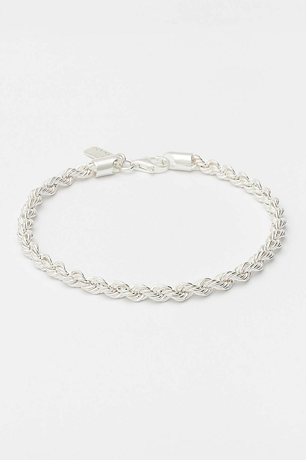 Deux Lions Jewelry Eternal Link Bracelet In Silver, Men's At Urban Outfitters