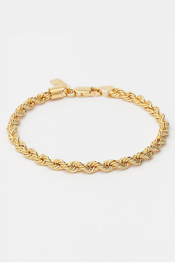 Deux Lions Jewelry Eternal Link Bracelet In Gold, Men's At Urban Outfitters