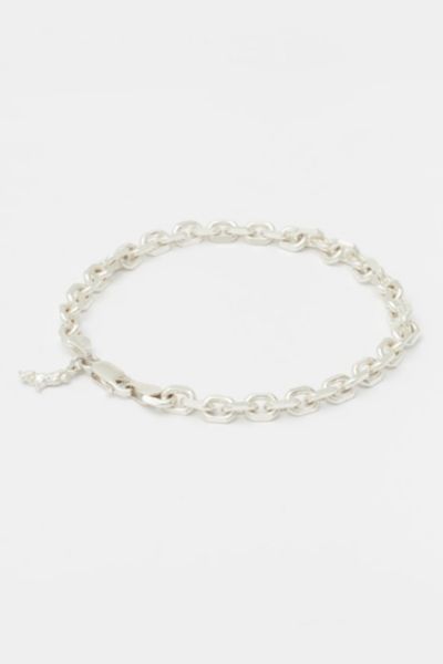 Deux Lions Jewelry Diamond Cut Chain Bracelet In Silver In Silver, Men's At Urban Outfitters