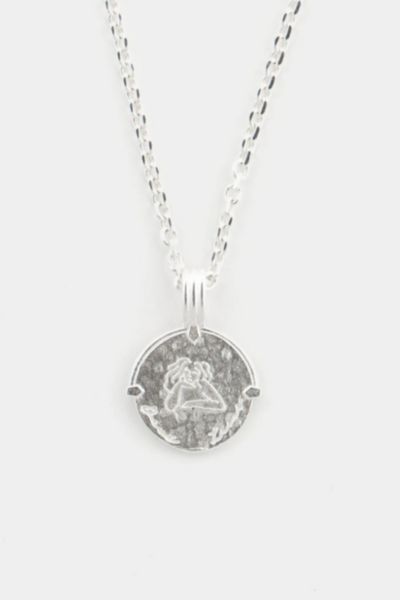 Deux Lions Jewelry Sterling Silver Zodiac Necklace In Leo, Men's At Urban Outfitters