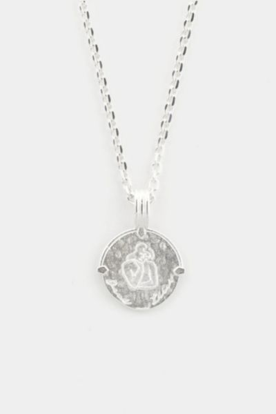 Deux Lions Jewelry Sterling Silver Zodiac Necklace In Virgo, Men's At Urban Outfitters