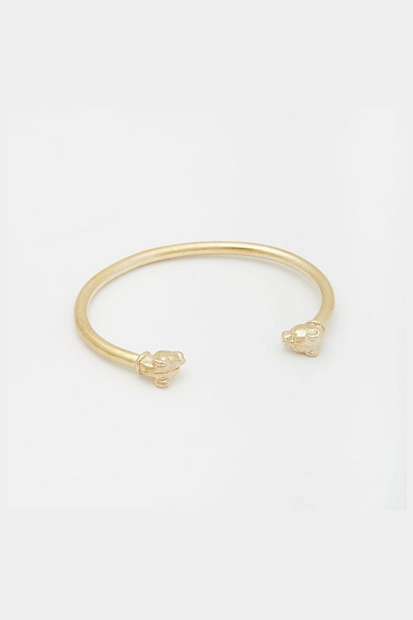 Deux Lions Jewelry Lioness Cuff In Gold, Men's At Urban Outfitters