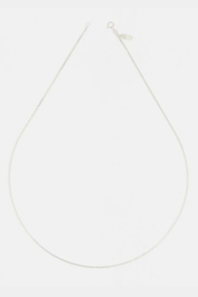 Deux Lions Jewelry Baby Cuban Chain Necklace In Silver, Men's At Urban Outfitters