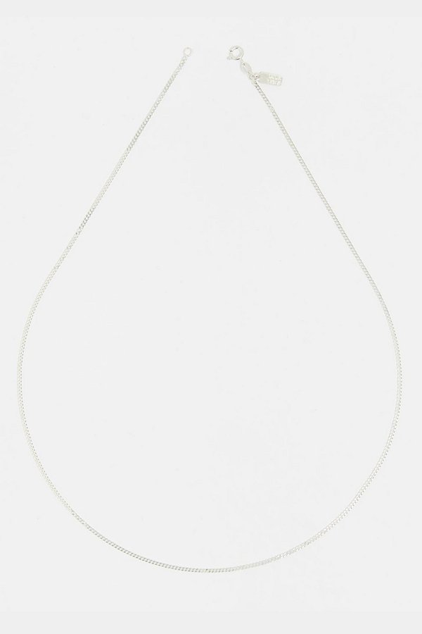 Deux Lions Jewelry Baby Cuban Chain Necklace In Silver, Men's At Urban Outfitters