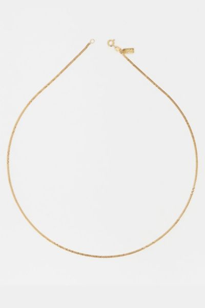 Deux Lions Jewelry Baby Cuban Chain Necklace In Gold, Men's At Urban Outfitters