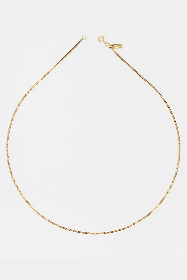 Deux Lions Jewelry Baby Cuban Chain Necklace In Gold, Men's At Urban Outfitters