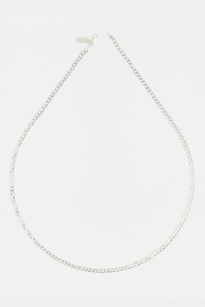 Deux Lions Jewelry Cuban Chain Necklace In Silver, Men's At Urban Outfitters