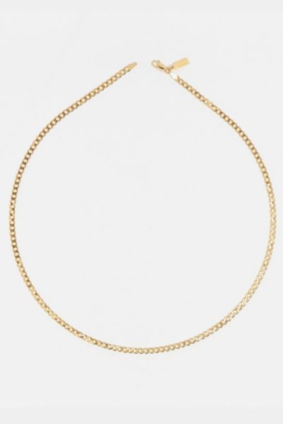 Deux Lions Jewelry Cuban Chain Necklace In Gold, Men's At Urban Outfitters In Gold