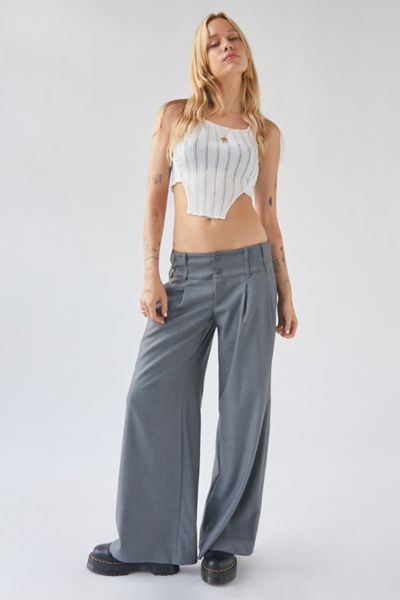 UO Carrie Wide Leg Trouser Pant | Urban Outfitters Canada